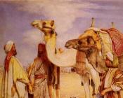The Greeting in the Desert, Egypt - 约翰·费德里克·里维斯